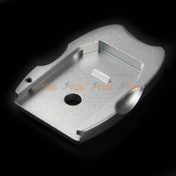 Dynamic Precision Magazine Base Plate for Marui M&P9 Airsoft GBB (Silver) - Image 4