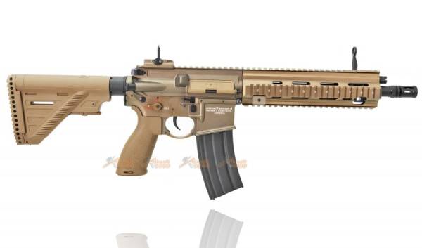 E&C Metal HK416A5 AEG (EC-111) - Dark Earth Color - Image 4