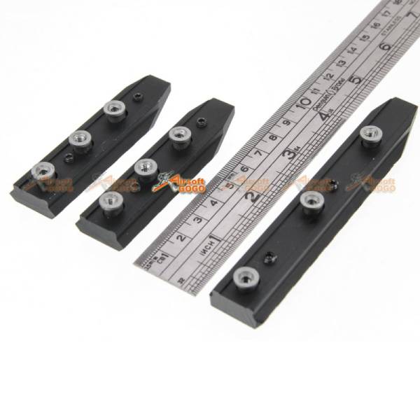 Slot Rail Section(3"x2,4.5"x1) for Airsoft Keymod Rail System Handguard - Image 2