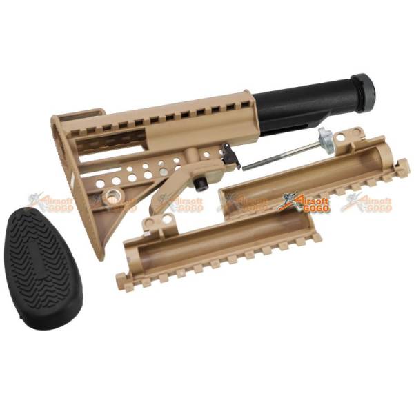 E&C M4/M16 AEG Fiber MOD Crane Stock with Extension Tube (DE) - Image 3