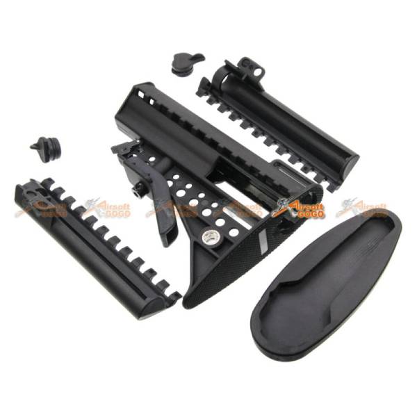 E&C M4 / M16 AEG Fiber MOD Crane Stock (Black) - Image 2