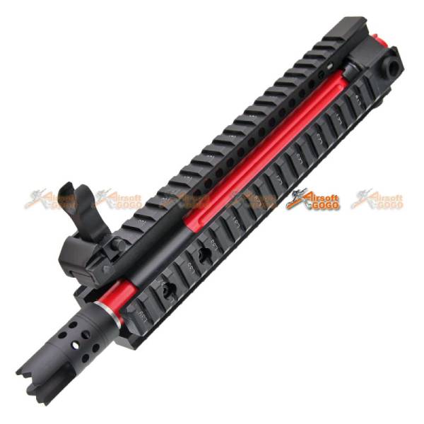 E&C MK110 10" Inch RAS RIS Handguard Front Set with Outer Barrel Kit for M4 M16 M4A1 AEG (Red) - Image 3