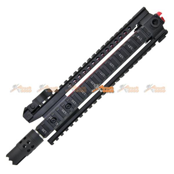 E&C MK110 10" Inch RAS RIS Handguard Front Set with Outer Barrel Kit for M4 M16 M4A1 AEG (Red) - Image 5