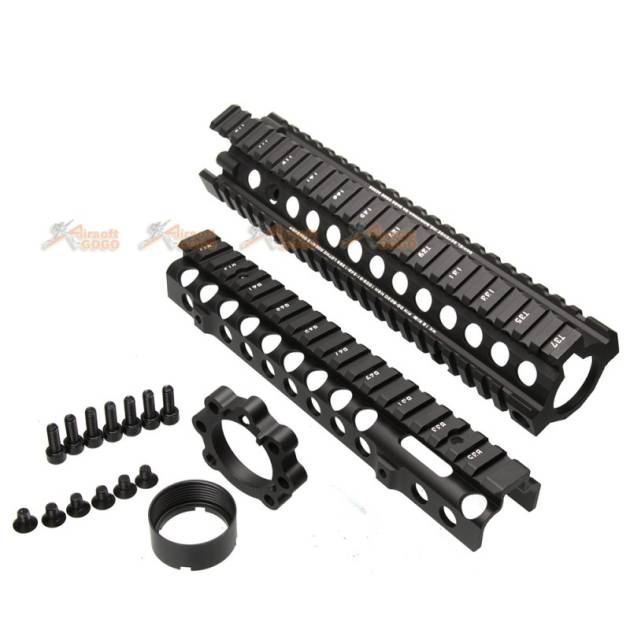 E&C 9 Inch RAS Handgurad for M4 AEG (Black)