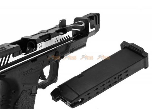 EMG Strike Industries EMG ARK-17 GBB Pistol with Detachable Compensator (2-Tone) - Image 5