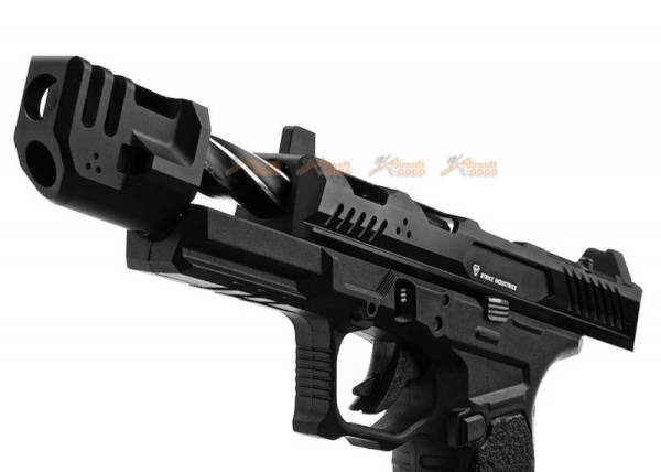 EMG Strike Industries EMG ARK-17 GBB Pistol with Detachable Compensator (Black) - Image 6