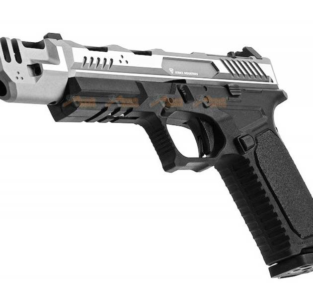 EMG Strike Industries EMG ARK-17 GBB Pistol with Detachable Compensator (Silver)
