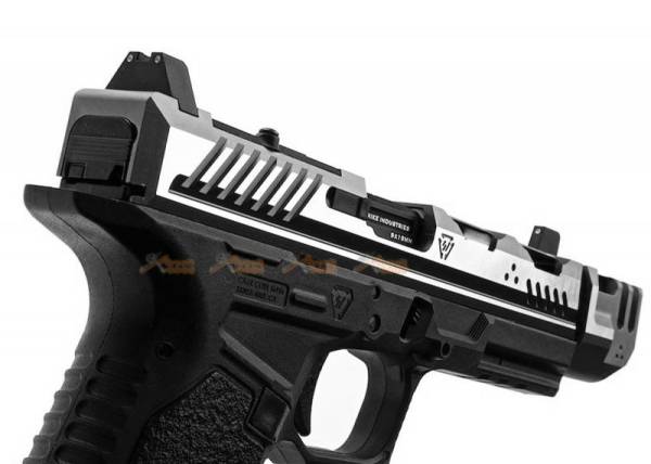 EMG Strike Industries EMG ARK-17 GBB Pistol with Detachable Compensator (Silver) - Image 6