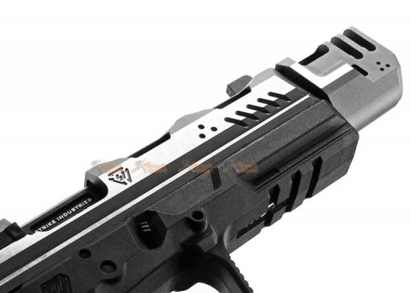 EMG Strike Industries EMG ARK-17 GBB Pistol with Detachable Compensator (Silver) - Image 7