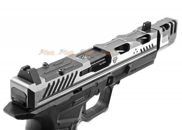 EMG Strike Industries EMG ARK-17 GBB Pistol with Detachable Compensator (Silver) - Image 5