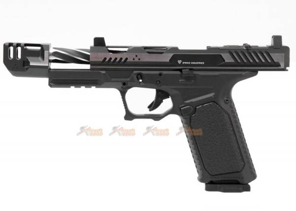 EMG Strike Industries ARK-17 G17 GBB Pistol w/ Compensator (2 Tone Color, Black & Silver) - Image 2