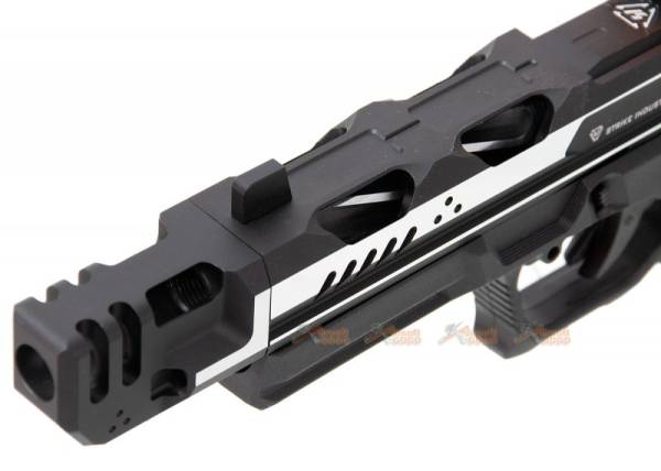 EMG Strike Industries ARK-17 G17 GBB Pistol w/ Compensator (2 Tone Color, Black & Silver) - Image 4