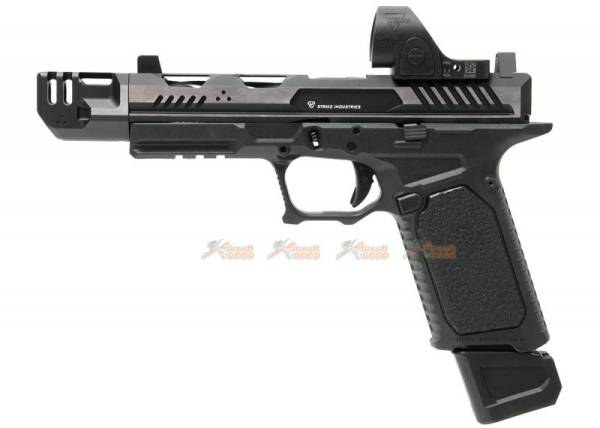 [High-end Version] EMG Strike Industries ARK-17 G17 GBB Pistol w/ Compensator & RMR Red Dot Sight (2-Tone Color, Black & Silver) - Image 2