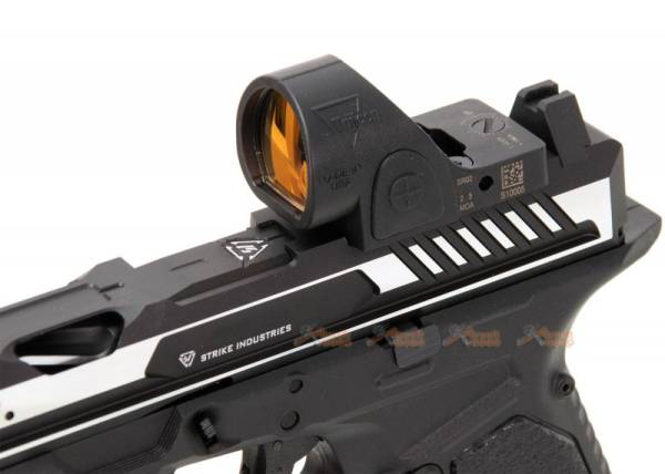 [High-end Version] EMG Strike Industries ARK-17 G17 GBB Pistol w/ Compensator & RMR Red Dot Sight (2-Tone Color, Black & Silver) - Image 6