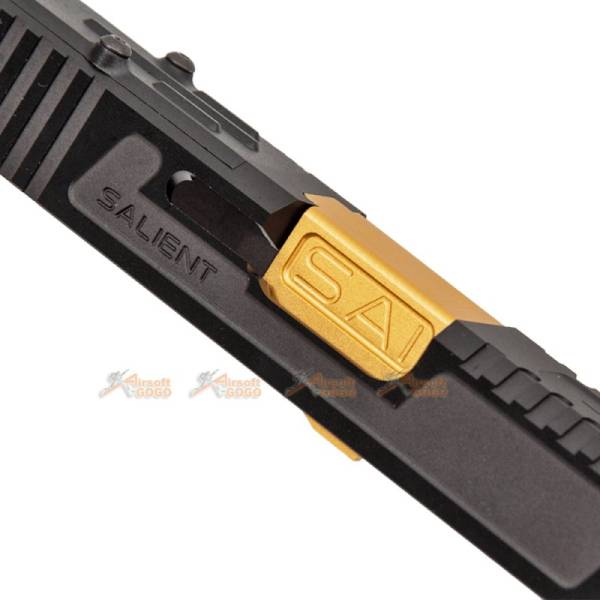 EMG SAI Aluminium Tier One Slide Kit (Gold Barrel) with RMR Cut for Marui G17 GBB - Image 6