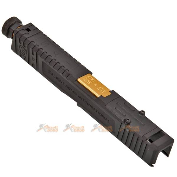 EMG SAI Aluminium Tier One Slide Kit (Gold Barrel) with RMR Cut for Umarex G17 GBB - Image 3