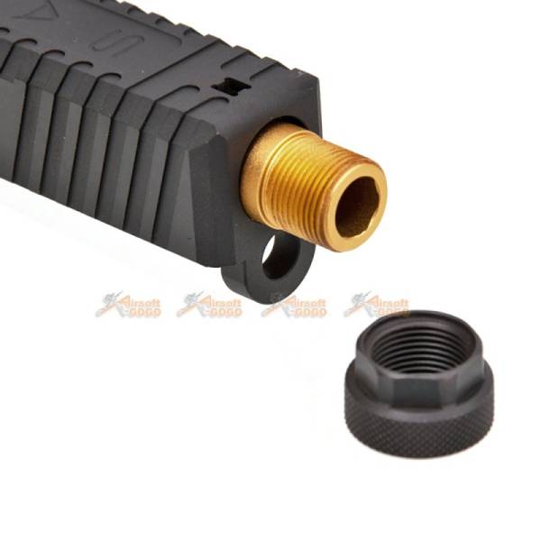 EMG SAI Aluminium Tier One Slide Kit (Gold Barrel) with RMR Cut for Umarex G17 GBB - Image 6