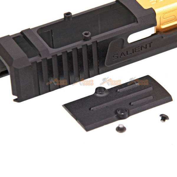 EMG SAI Aluminium Tier One Slide Kit (Gold Barrel) with RMR Cut for Umarex G17 GBB - Image 9
