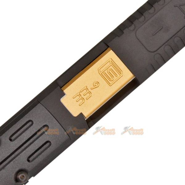 EMG SAI Aluminium Tier One Slide Kit (Gold Barrel) with RMR Cut for Umarex G17 GBB - Image 4