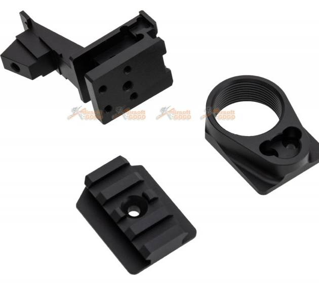 EMG Rifle Dynamic Airsoft AK to M4 Stock Adaptor Assemble for Marui TM AKM GBBR -Black