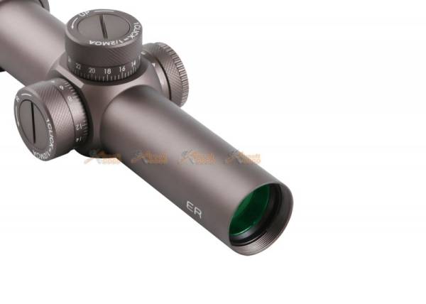 T-EAGLE ER series 1.2-6X24IR Tactical Optic Sight Rifle Scope with Universal Collimator Horizontal Connecting Mount - Image 4