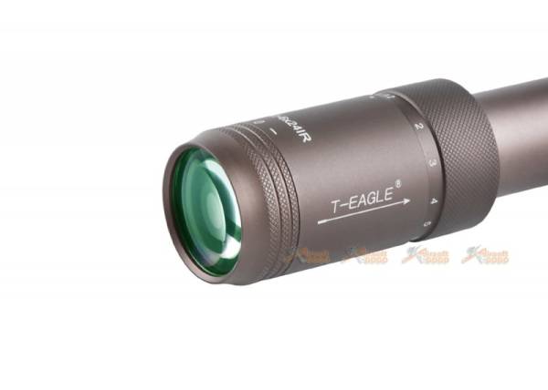 T-EAGLE ER series 1.2-6X24IR Tactical Optic Sight Rifle Scope with Universal Collimator Horizontal Connecting Mount - Image 6
