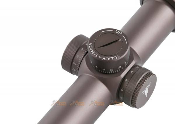 T-EAGLE ER series 1.2-6X24IR Tactical Optic Sight Rifle Scope with Universal Collimator Horizontal Connecting Mount - Image 5