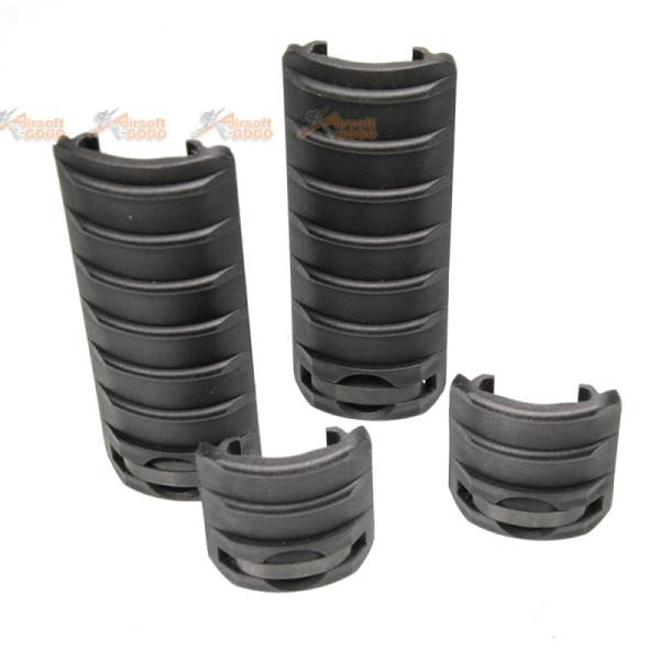 Energy Rail Cover Set (8 pcs) for Airsoft AEG 20mm Picatinny Rail / RIS / RAS (Black) - Image 2