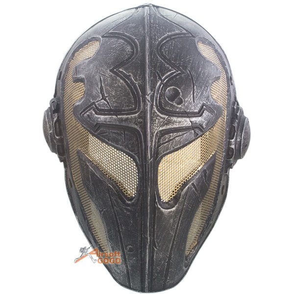 Temple Knight Protective Helmet Mask for Airsoft Paintball - Golden Wire