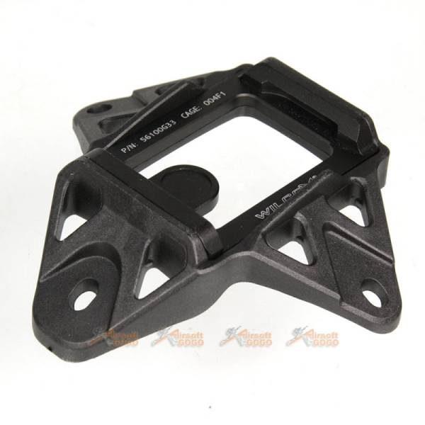 FMA Wilcox Type 3 Holes NVG Shroud Mount for DEVGRU SAS FAST Helmet (Black) - Image 2