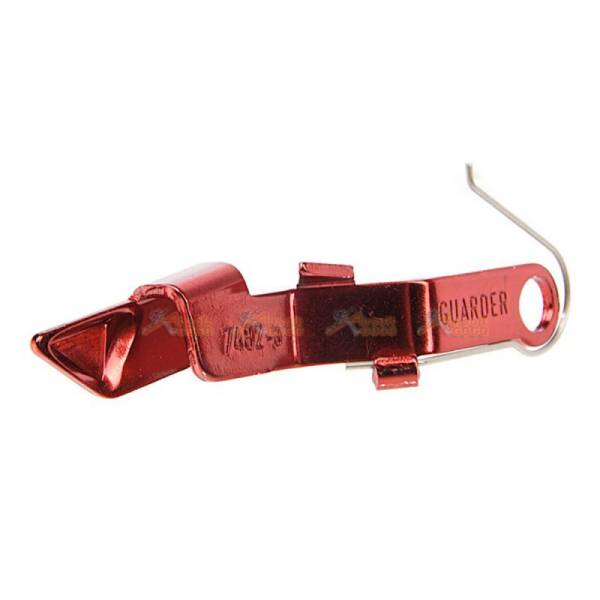 Guarder Extended Slide Stop for Tokyo Marui G19 Gen 3 / G17 Gen 4 GBB - Red - Image 2