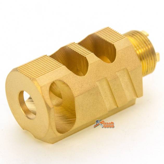 95g Chris Custom Copper Comp for Marui Hi-Cap GBB Pistol fit to High-end IPSC (Open Group) Airsoft Player Gold
