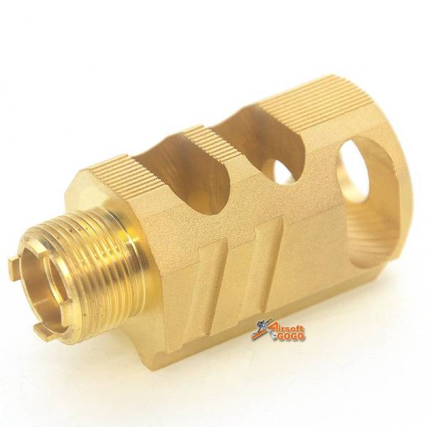 95g Chris Custom Copper Comp for Marui Hi-Cap GBB Pistol fit to High-end IPSC (Open Group) Airsoft Player Gold - Image 3