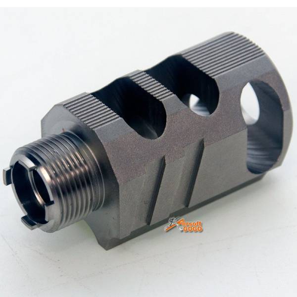 95g Chris Custom Copper Comp for Marui Hi-Cap GBB Pistol fit to High-end IPSC (Open Group) Airsoft Player Grey - Image 3