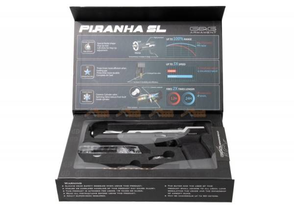 G&G PIRANHA SL GBB PISTOL - Silver - Image 5