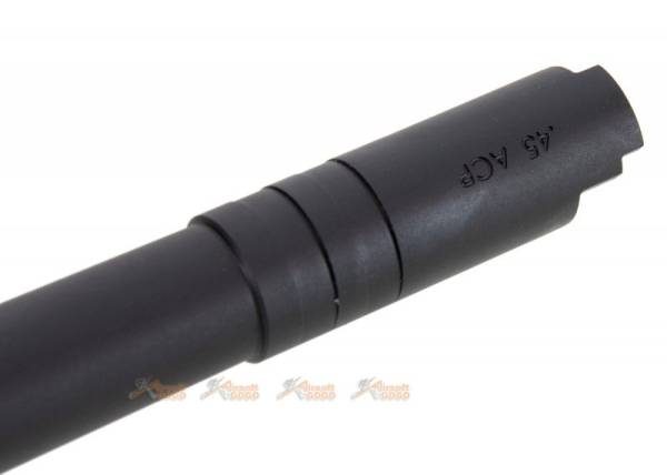 5KU M11 CW 4.3 Inch Stainless Outer Barrel for Marui Hi-Capa GBB - Black - Image 2