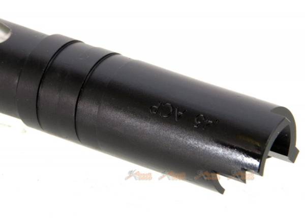 5KU M11 CW Tornado 4.3 Inch Stainless Outer Barrel - for Marui Hi-Capa GBB - Black with Silver - Image 3