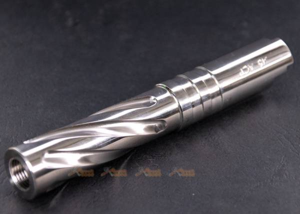 5KU M11 CW Tornado 4.3 Inch Stainless Outer Barrel - for Marui Hi-Capa GBB - Silver
