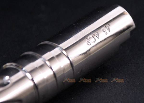5KU M11 CW Tornado 4.3 Inch Stainless Outer Barrel - for Marui Hi-Capa GBB - Silver - Image 3