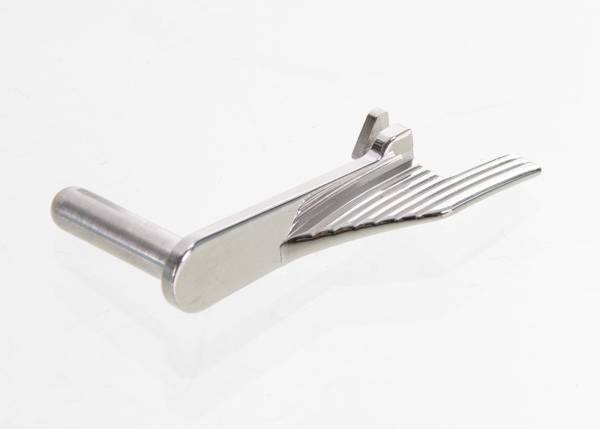 5KU Tokyo Marui Hi Capa GBB Airsoft Extended Slide Stop (Stainless Steel, Silver) - Image 2