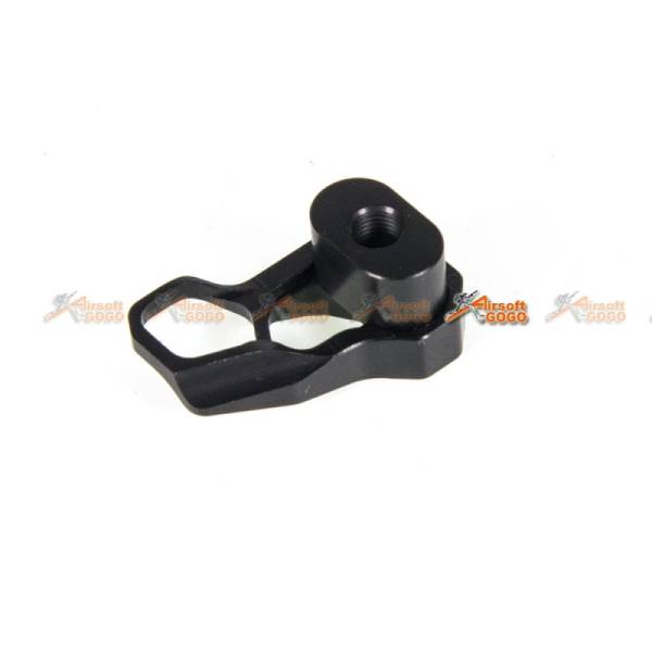 Guns Modify CNC Aluminum Magazine Release Extension for Tokyo Marui M4 MWS ACC XMR (Black) - Image 2