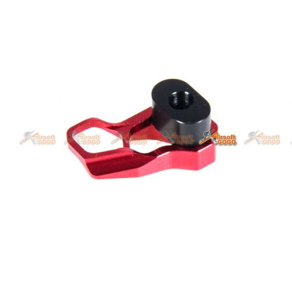 Guns Modify CNC Aluminum Magazine Release Extension for Tokyo Marui M4 MWS ACC XMR (Red) - Image 2