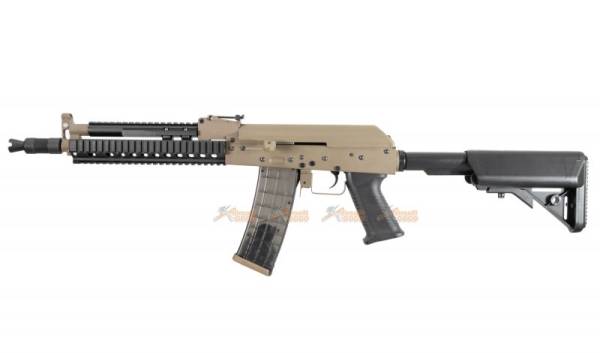 Golden Eagle Tactical AK47 Airsoft AEG Rifle (Black/DE) - Image 2