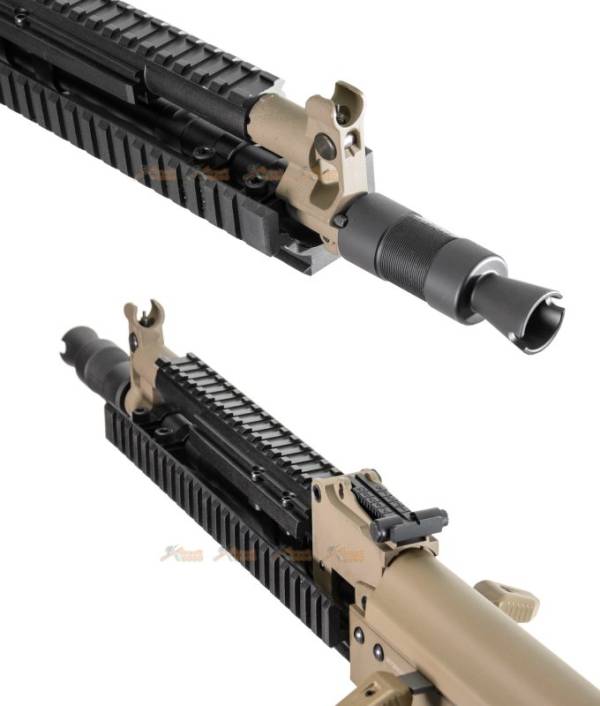 Golden Eagle Tactical AK47 Airsoft AEG Rifle (Black/DE) - Image 7