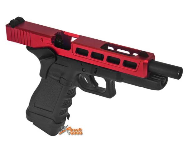 Army Glock R34 GBB Pistol Black w/ Red - Image 2