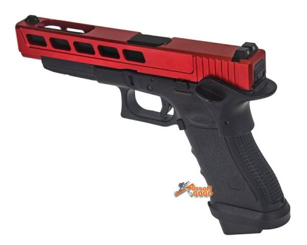 Army Glock R34 GBB Pistol Black w/ Red - Image 3