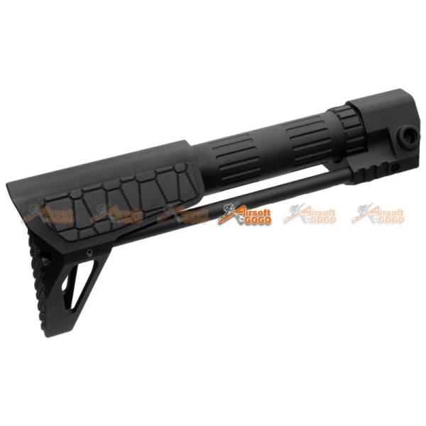 G&P PDW Stock for Airsoft Marui & G&P M4 / M16 Metal Body (Snake, Black) - Image 5