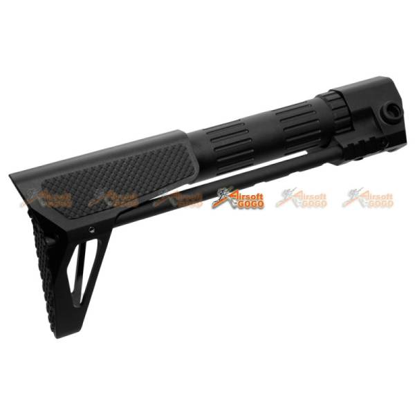 G&P PDW Stock for Airsoft Marui & G&P M4 / M16 Metal Body (Checker, Black) - Image 5