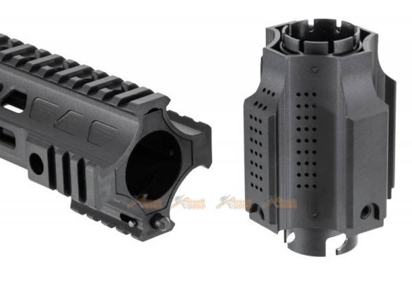 G&P CQB Railed Handguard With SAI QD System for Tokyo Marui, G&P M4 / M16 AEG RIFLE -  Black - Image 4