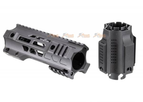 G&P CQB Railed Handguard With SAI QD System for Tokyo Marui, G&P M4 / M16 AEG RIFLE -  Gray - Image 3